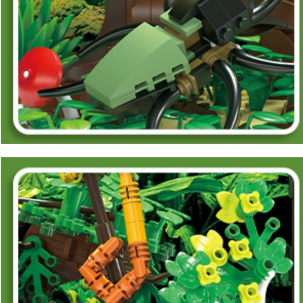 Tropical Rainforest Insect Collection Building Set Compatible Lego chameleon - Picture 12 of 13